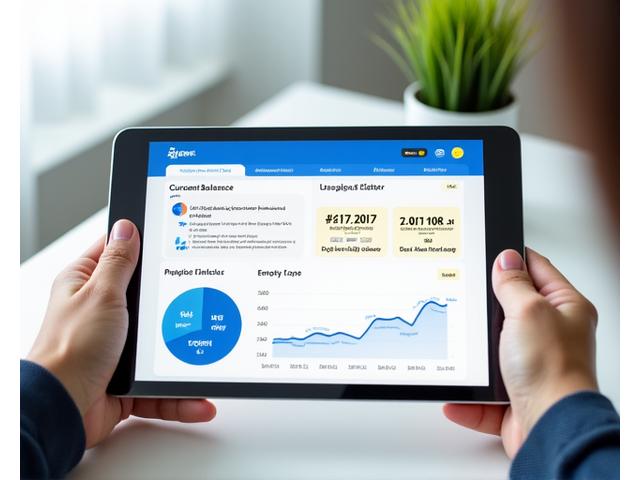 Screenshot of a user-friendly digital dashboard for managing prepaid energy, showing balance, usage, and top-up options on a tablet screen.